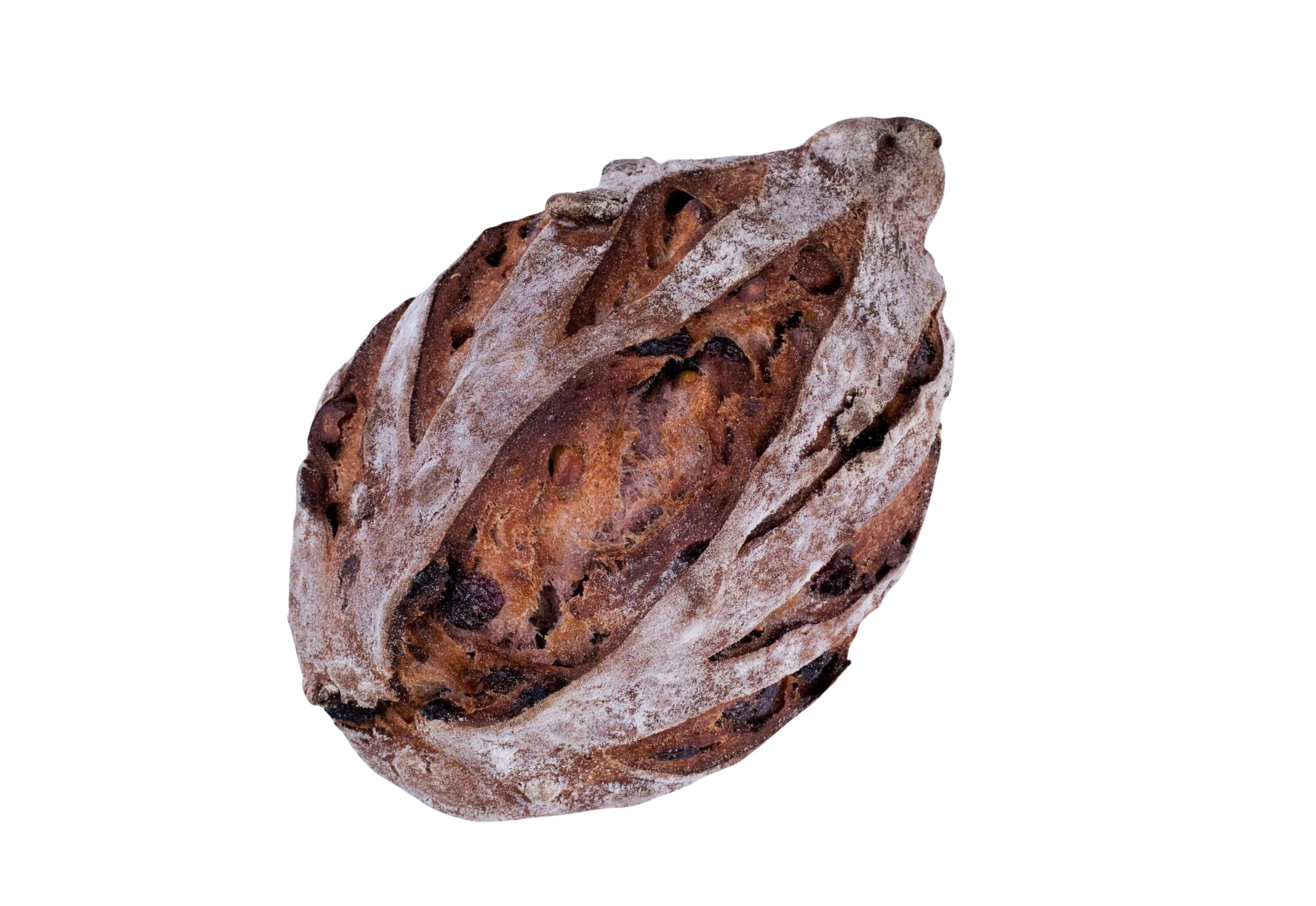 Wine Bread Organic on White background